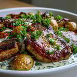 Tender ranch-seasoned pork chops in rich gravy, with soft potatoes and carrots, perfect for an effortless slow cooker dinner.