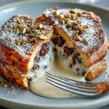 Dubai Chocolate Pistachio Croissant Toast