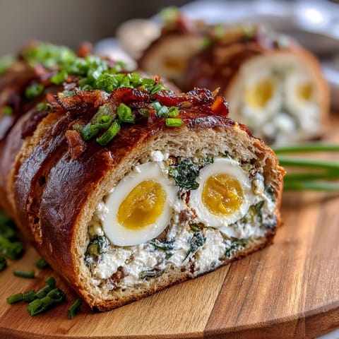 Easter savory pie ham eggs