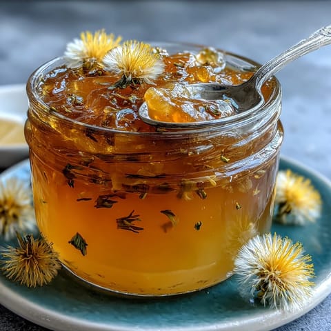 dandelion lemon honey jelly